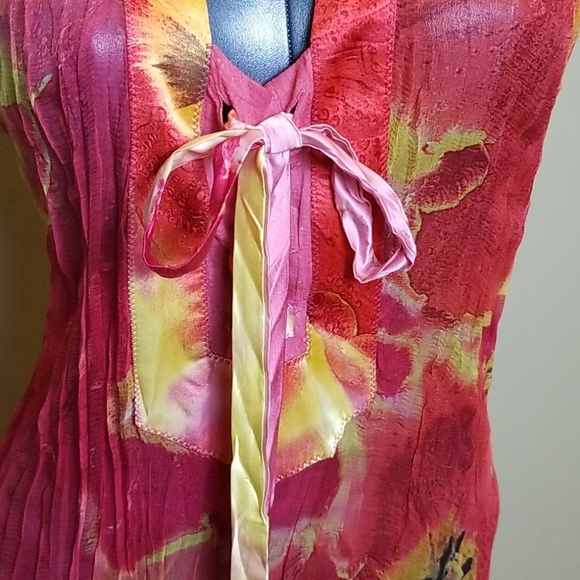 Stunning Roberto Cavalli Multicolor Sheer Silk Top - Picture 2 of 8